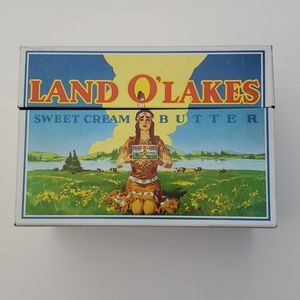 VTG Land O'Lakes Sweet Cream Butter Recipe Tin